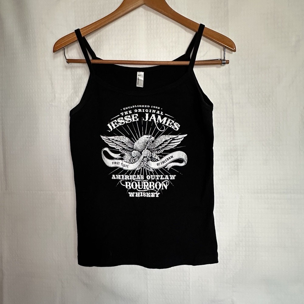 American Apparel Jesse James Bourbon Whiskey Cotton Tank Top Size Large